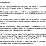 The six prongs of Cllr. Adams' motion [CLICK TO ENLARGE]